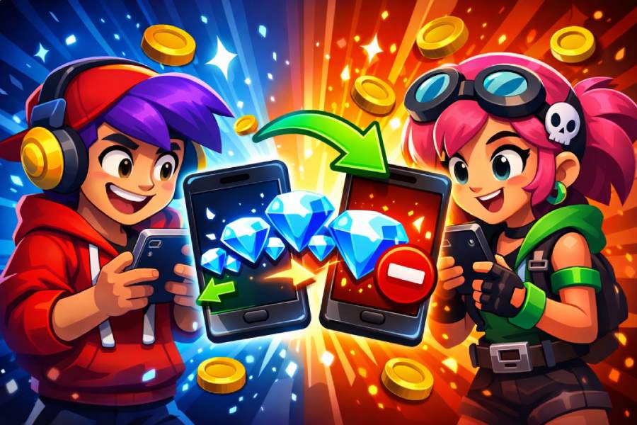 brawl stars elmas transferi